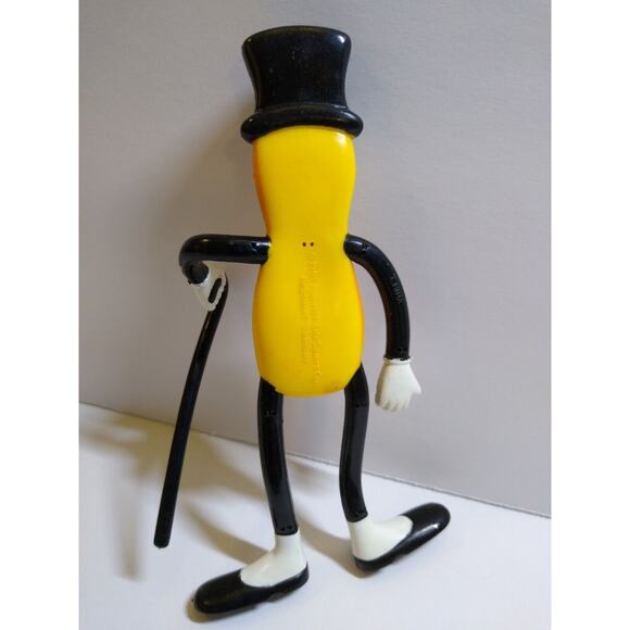 Mr Peanut Doll Planters Peanuts Rubber Bendable Toy Figure Gift For Mom Or Dad - Picture 3 of 8